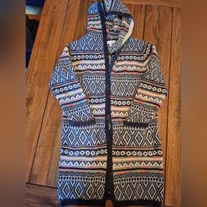 Monteau Long Rainbow Hoody Cardigan